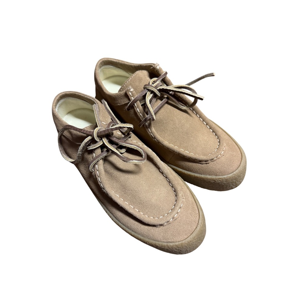 SeaVees Hayward Platform Tan Suede Moccasin Shoes Womens 8 - Picture 2 of 7